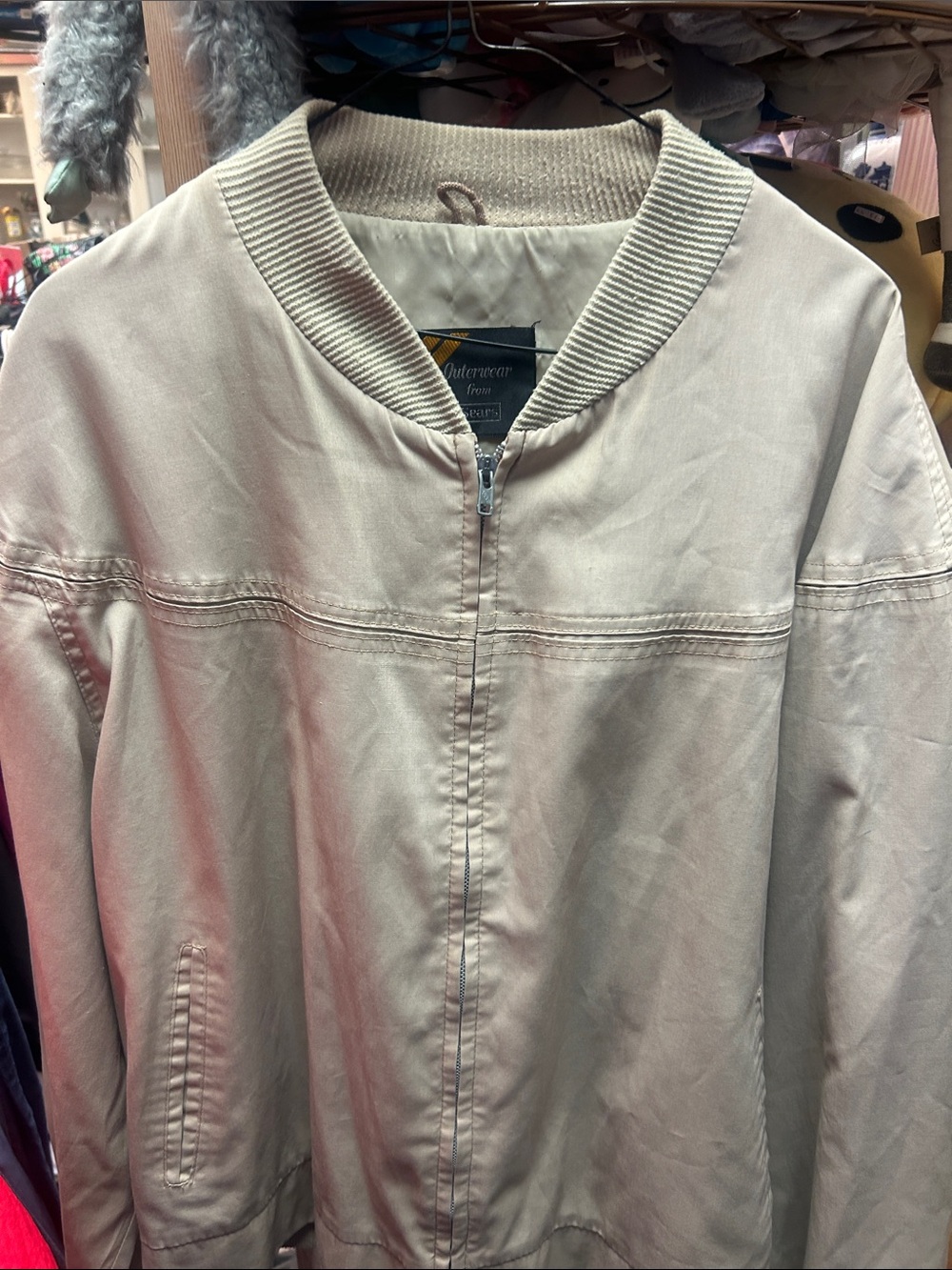 Sears Light Beige Outerwear Jacket